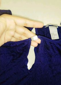 H &amp; M Brand Navy Blue Long Sleeve Top