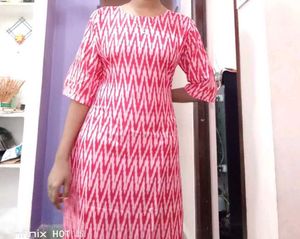 2days Offer Red Daily Wear Kurta New One. Not Wore