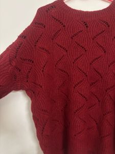 Red Knit Sweater
