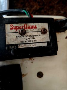 Superflame sandwich toaster