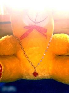 Clover Charm Pearl &amp; Chain Necklace