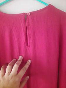 full sleeve maroon maxi dress ( bust 40-42)