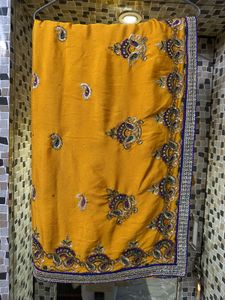 Mustard Saree With Blouse