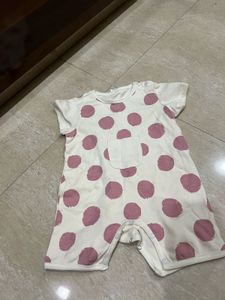 Polka Dot Baby Romper