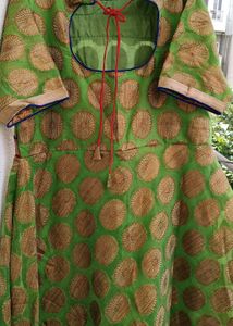Parrot Colour Ethnic Gown