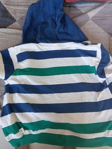Striped Zip-Up Hoodie