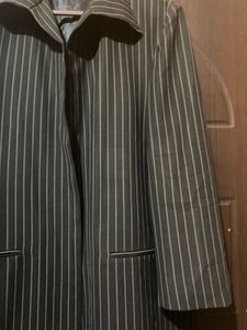 Black Stripe Suit With Free Top!!