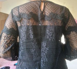 Elegant Black Lace Top🎀🖤🔥🌟