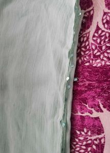Seafoam Green Dupatta with Sequins