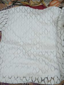 White Crochet Top