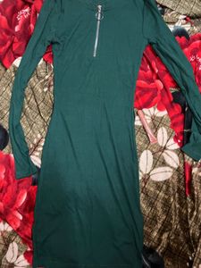 Green Zipper Dress