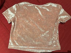 shein baby pink crop top