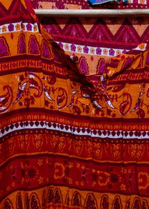 Sale📍Akkriti Orange Printed Kurti / Kurta