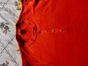 Orange Knit Sweater