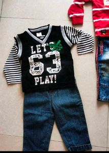 Combo Of 4 Branded Denim Tshirt Set