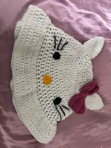 Crochet Hello Kitty Bucket Hat