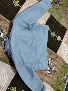 Stylish Denim Jacket 1 Time Used Only Bust 30/28
