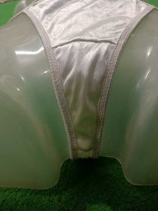 White Butterfly Detail Thong