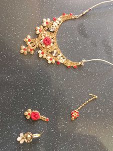 Red &amp; Gold Jewelry Set
