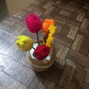 Crochet Flower Pot