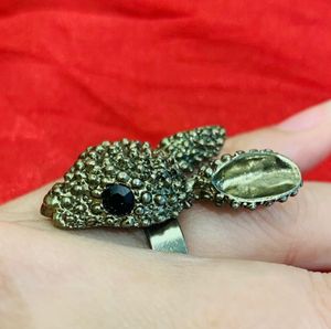 Deer Cocktail Statement Ring