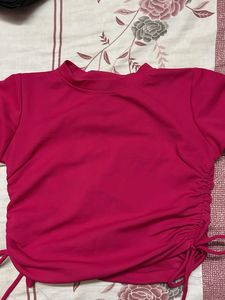 Pink Crop Top