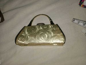 Vintage Gold Rose Clutch