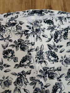 Black And White Printed Jeans
