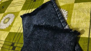 Acid Wash Denim Shorts