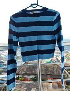 ZARA Striped Knitted Sweater