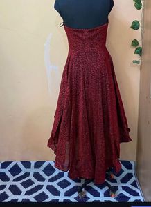Red Rose High Low Dress