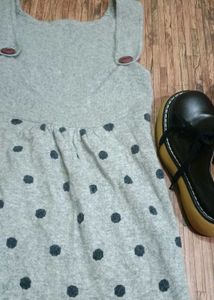 Polka Dot Pinafore Dress
