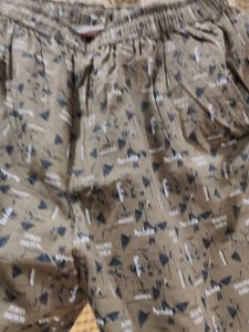 Printed Olive Green Cargo Shorts4xl