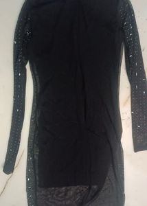 Sparkly Black Bodycon Dress
