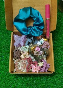 korean Hair Accessories Bundle Hamper box
