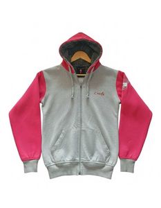 Craftfly Grey & Pink Hoodie