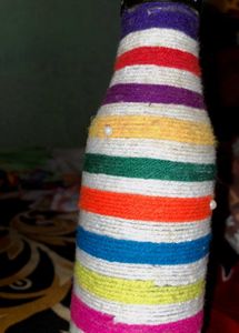 Upcycled Decorative Bottle