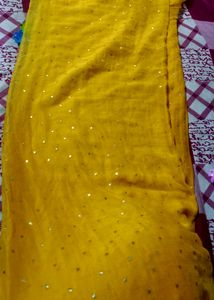 Yellow Colour Saree
