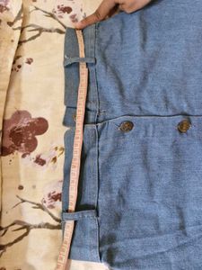 Vintage-Style Denim Midi Skirt