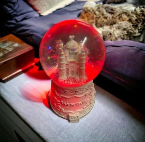 Taj Mahal light Snow Globe