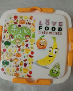 Yellow White Lunch Box