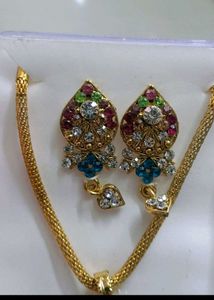 necklace(Pendant+ Chain+Earrings)