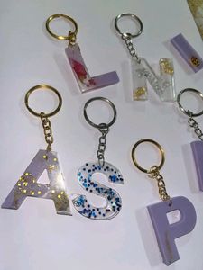 Resin art Key Chain Rings