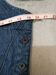 90s VTG denim sleeveless top