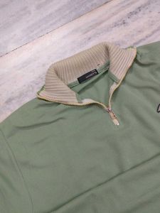 Vintage Green Quarter-Zip Tee