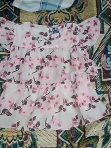 Cute Floral Girls Top
