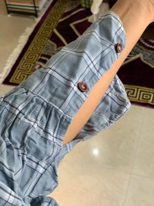 Grey Checkered Shirt Dress | Casual &amp; Comfortable