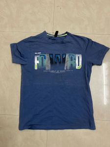 Blue 'Forward' Graphic Tee