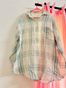Plaid Button-Down Shirt