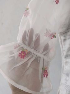 Organic Cotton+Organza Suit Set